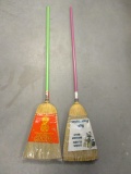Two New Lions Club Straw Brooms