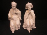 KPM Berlin Porcelain Oriental Man and Woman Figurines