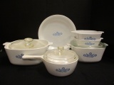 Corning Ware Blue Cornflower Casserole Dishes, Pie Plate and Sauce Pan