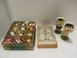 Vintage Christmas Ornaments, Angel-Labra and 