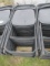 18 Black Plastic Folding Chairs