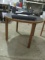 Round Wood Table with Laminate Top