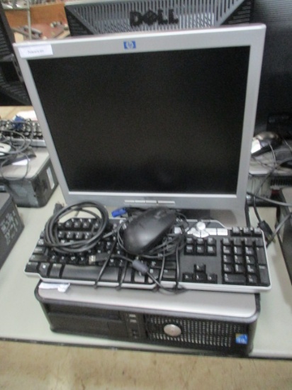 HP 17" Monitor, Optiplex 780 CPU, Keyboard and Mouse