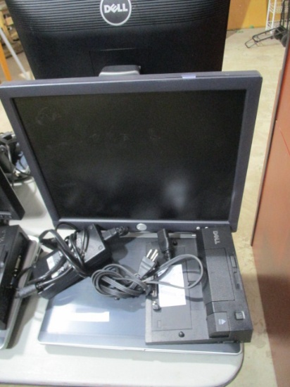 Dell 17" Monitor, Latitude E6430 Laptop, Power Cord and Charging Docking Base