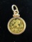 1989 1/20 oz. Fine Gold Panda Coin in 14k Gold Bezel