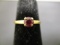 10k Gold Ring w/ Red Stone
