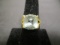 14k Gold Aquamarine Ring
