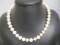 10mm Pearl Necklace w/ Sterling Silver Clasp
