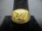 10k Gold Man's Eagle Ring w/ Diamond
