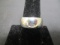 14k White Gold Art Carved Band Ring