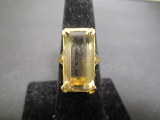 10k Gold Smoky Quartz Ring