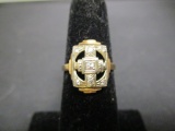 10k Gold Vintage Ring w/ Diamonds