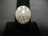 Gorgeous Vintage 14k Gold Diamond Cluster Ring
