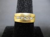 14k Gold Diamond Band Ring