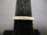14k White Gold Diamond Band Ring- .16ct tw