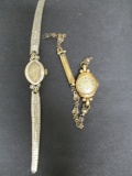 (2) 14k Gold Ladies Vintage Watches