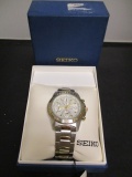 Seiko Alarm Chronograph 100M Watch- New in Box