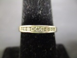 14k White Gold Diamond Band Ring