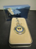 Avon Navy Pocketwatch- New in Box