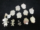 Sterling Silver Head & People Charms