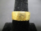 14k Gold Wide Band Ring