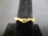 14k Gold Zig Zag Ring