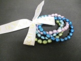 Set of 4 Honora Pearl Stretch Bracelets