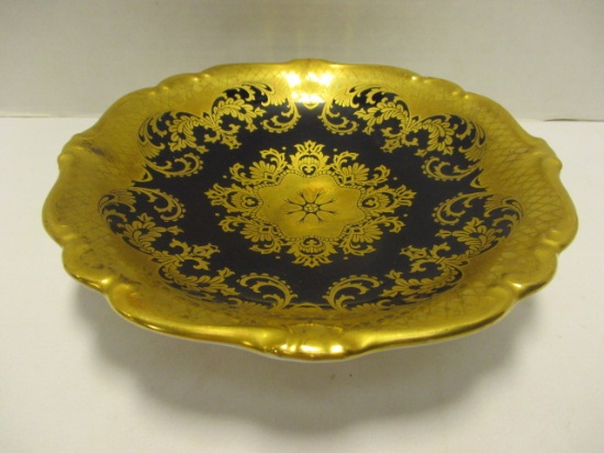 Rosenthal Gold Encrusted Porcelain Footed Dish