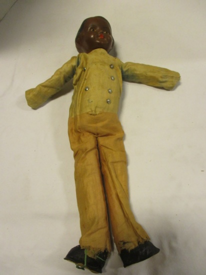 Antique Nibur Co. Composite Head African American Doll