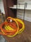 Orange and Yellow Heavy Duty Extension Cords with Metal Over the Door Hanger