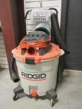 Rigid 16 Gallon 6.5HP Wet/Dry Vacuum with Attachments on Rolling Cart