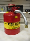 Metal Justrite Safety 5 Gallon Gas Can