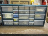 22 Drawer Metal Organizer and Contents