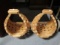 2 Handmade Wood Planter/fruit Baskets