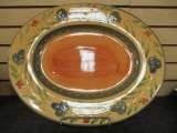 Pier 1 Montelupo 18 x 15 Heavy Serving Platter