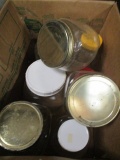 Vintage Clear Glass Jars and Canisters - Atlas and Kerr Jars