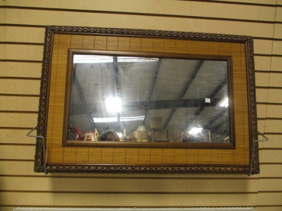 Woven Bamboo Frame Mirror
