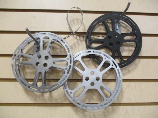 Three Metal Reel to Reel Wall Art