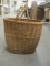 Vintage Woven Double Handle Basket
