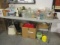 Table Lot of Treasures! Vintage Glassware, Planters, Vases, Christmas Decorations, etc.