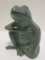 Andrea of Sadek Verdigris The Gracious Garden Frog Statue