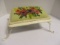 Vintage Needle Point Foot Stool with Metal Legs