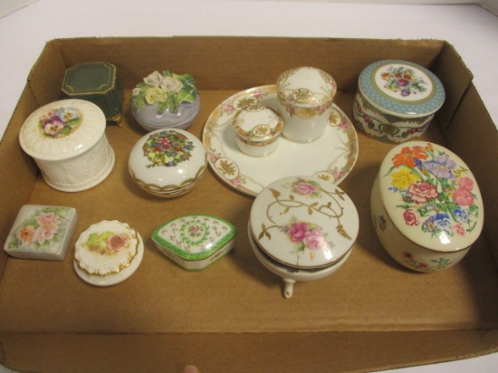 Trinket Boxes-Coalport, Andrea by Sadek, Lenox, Nippon, etc.