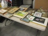 Table Lot of Framed and Matted Artwork-Some Original