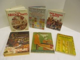 Six Crafting and Cooking Books-Needlepoint, Bazaar Crafts, etc.