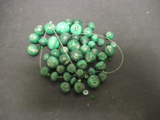 Lot of Malachite Beads