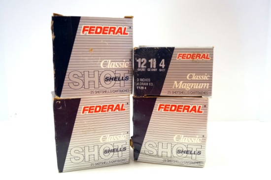 100rds. Federal 12 GA. Classic Magnum 3" Shotshells