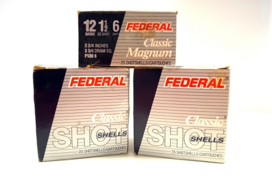 75rds. Federal 12 GA. Classic Magnum 2-3/4" Shotshells
