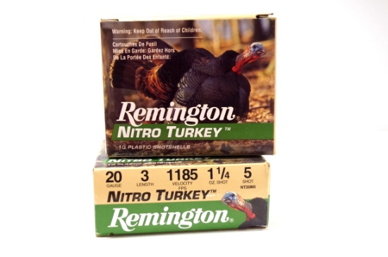 20rds. Remington 20 GA. Nitro Turkey 3" Load Shotshells