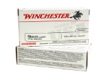 100rds. of Winchester Target 9mm Luger 115gr. FMJ Brass Case Ammunition